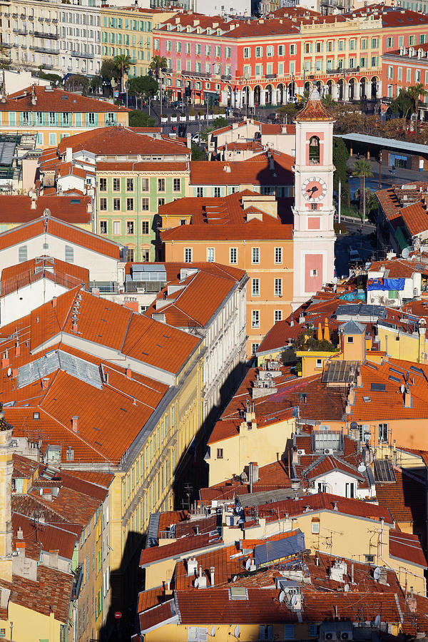 Old Town Of Nice City From Above Photograph by Artur Bogacki
