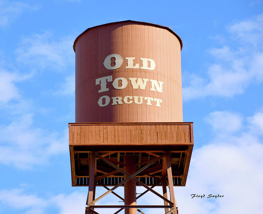 Old Town Orcutt Water Tower  Photograph by Floyd Snyder