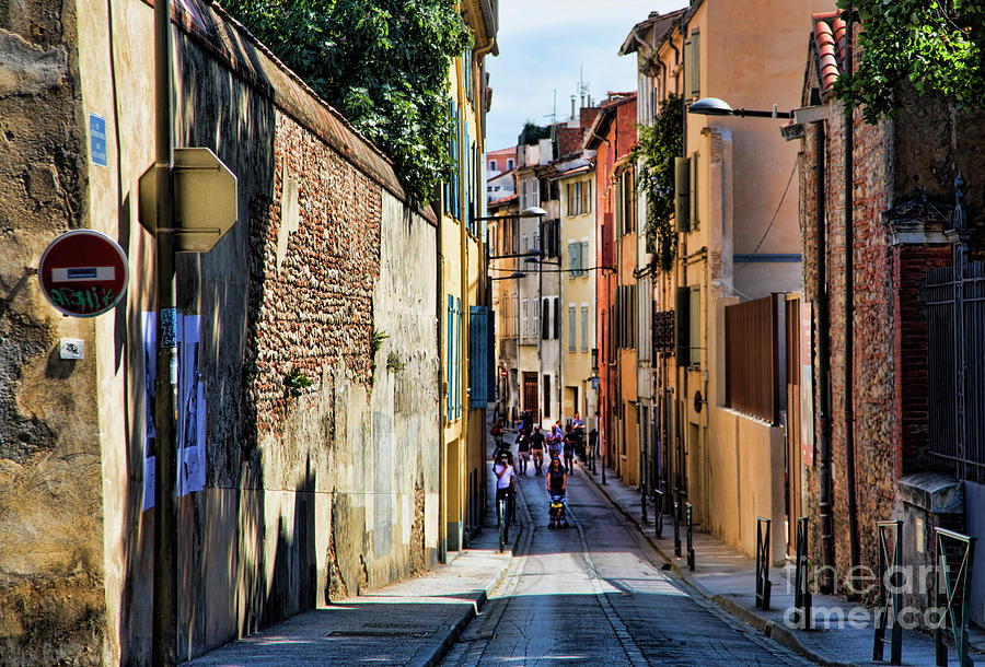 Old Town Perpignan France Narrow Streets  Photograph by Chuck Kuhn
