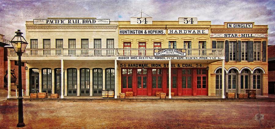Historic Structures Photograph - Old Town Sacramento by Thom Zehrfeld