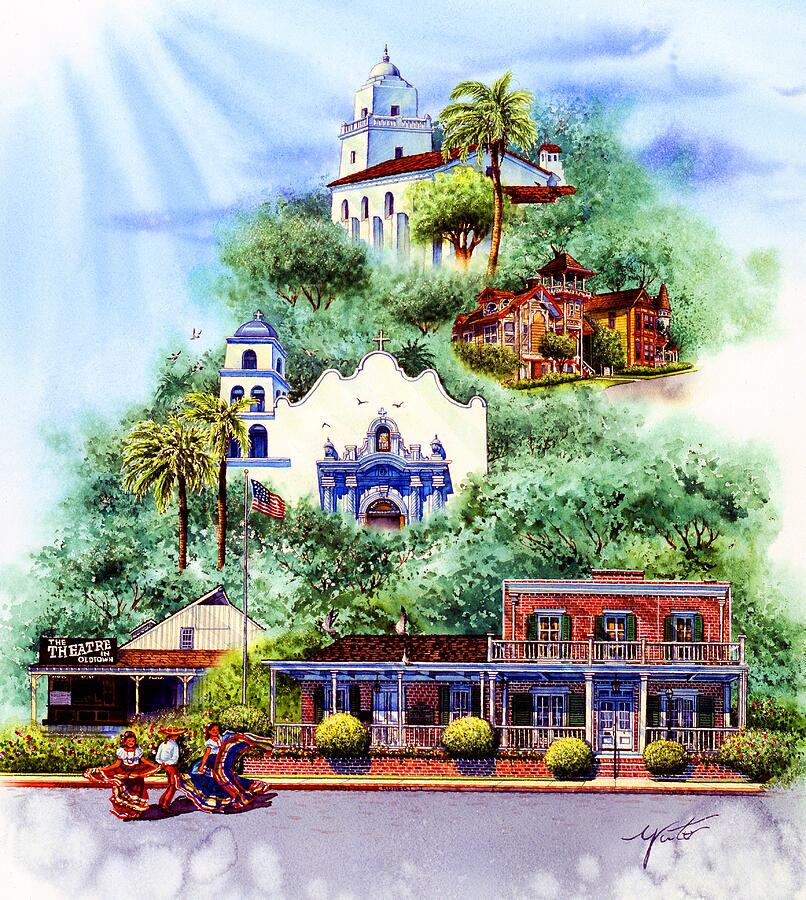 San Diego, OLD TOWN SAN DIEGO Painting by John YATO