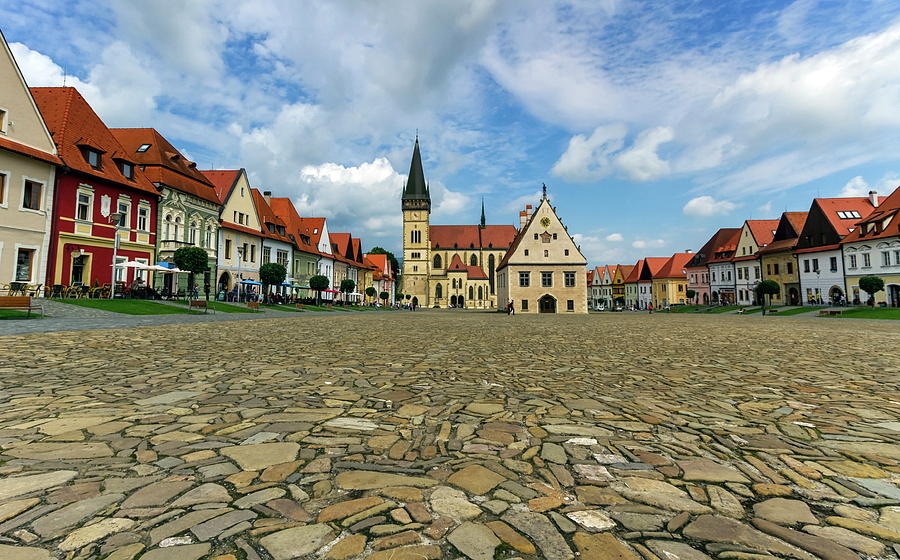 Old town square in Bardejov, Slovakia Photograph by Elenarts - Elena Duvernay photo