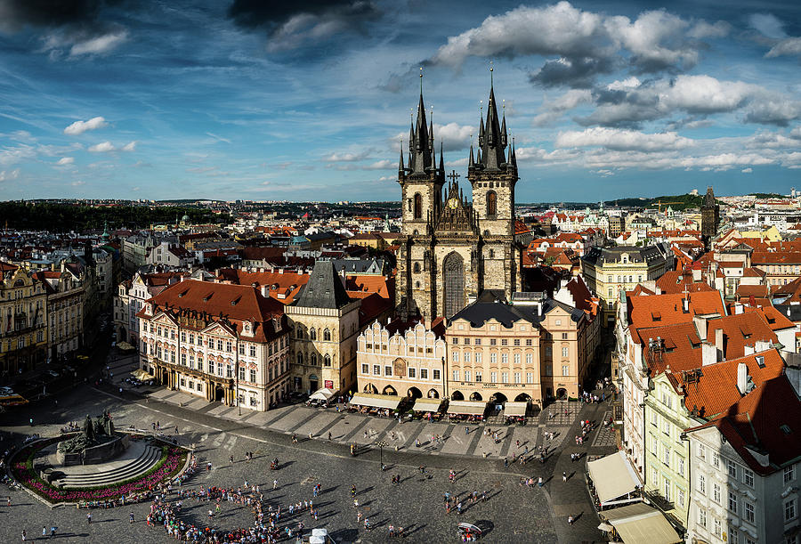 Prague Old Town Square #1 Photograph by M G Whittingham