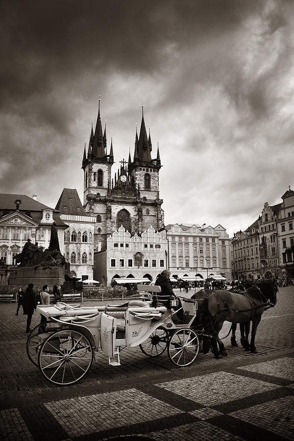 Old Town Square Street view Photograph by Songquan Deng