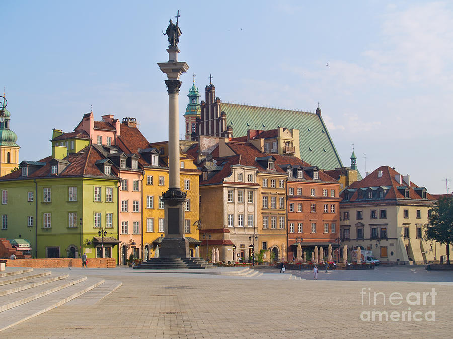 Old Town Square Zamkowy Plac in Warsaw Photograph by Anastasy Yarmolovich