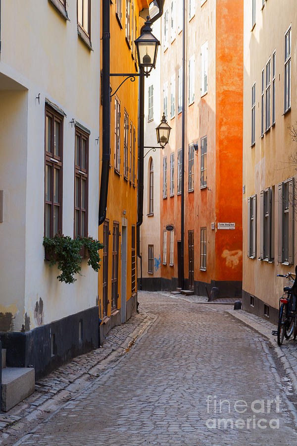 Old Town street in Stockholm Photograph by Anastasy Yarmolovich