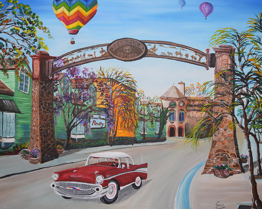 Temecula Painting - Old Town Temecula by Eric Johansen