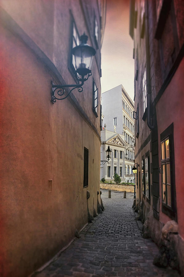 Old Town Vienna Narrow Alley  Photograph by Carol Japp