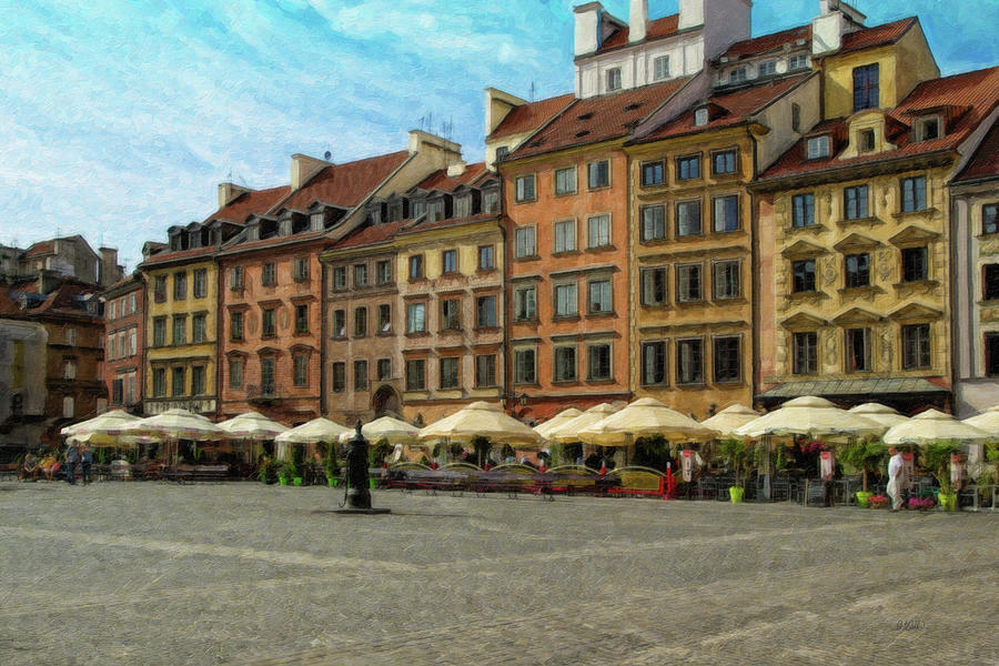 Old Town Warsaw - POL966149 Painting by Dean Wittle