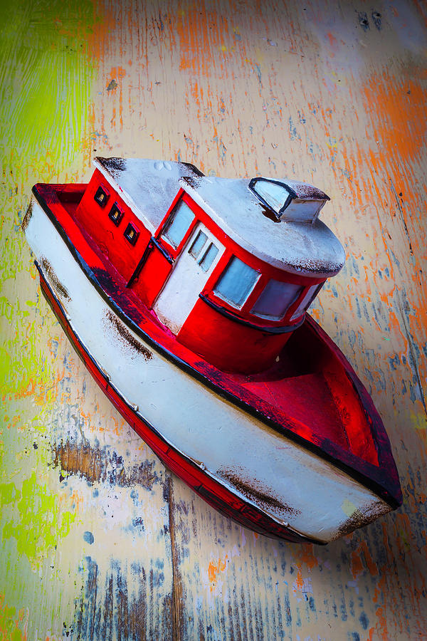 Old Toy Boat Photograph by Garry Gay