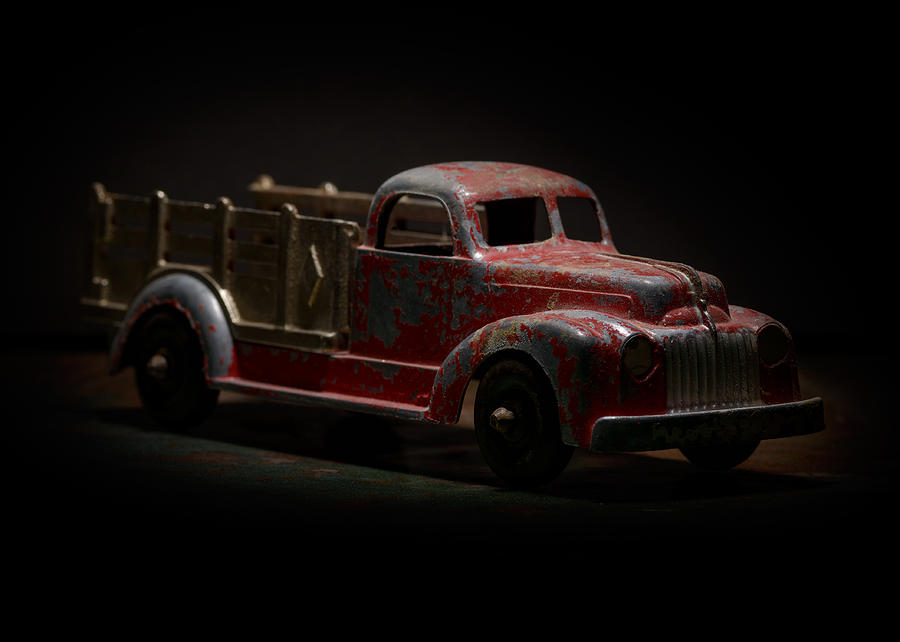 Car Photograph - Old Toy Pick Up Truck by Art Whitton