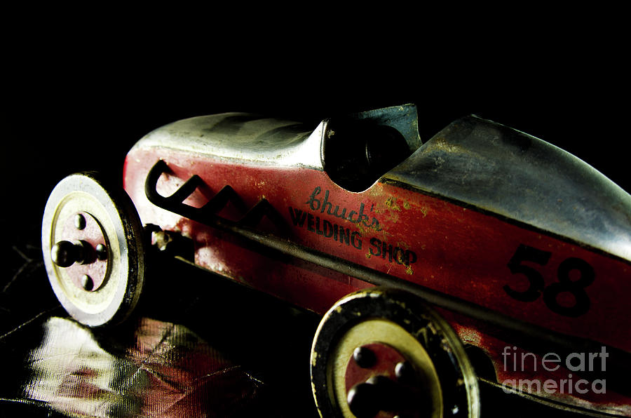 Old Toy Racing Car Photograph by Wilma Birdwell