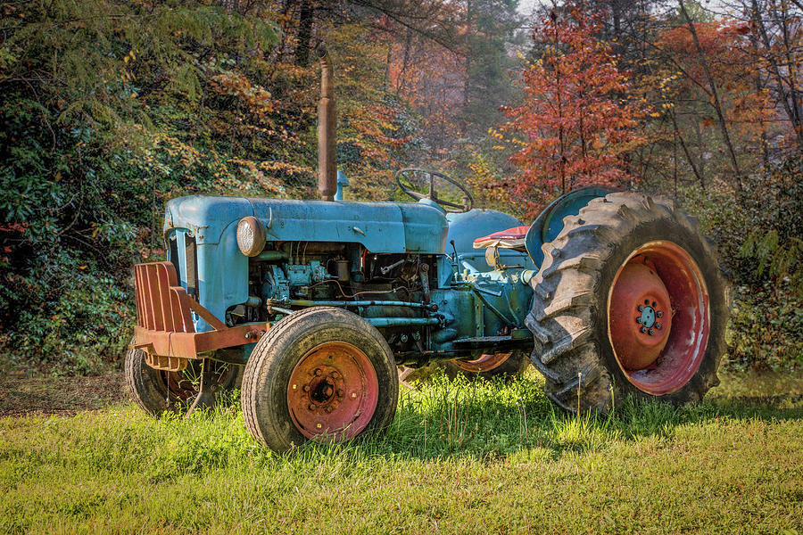 Old Tractor in Farm Country Photograph by Debra and Dave Vanderlaan