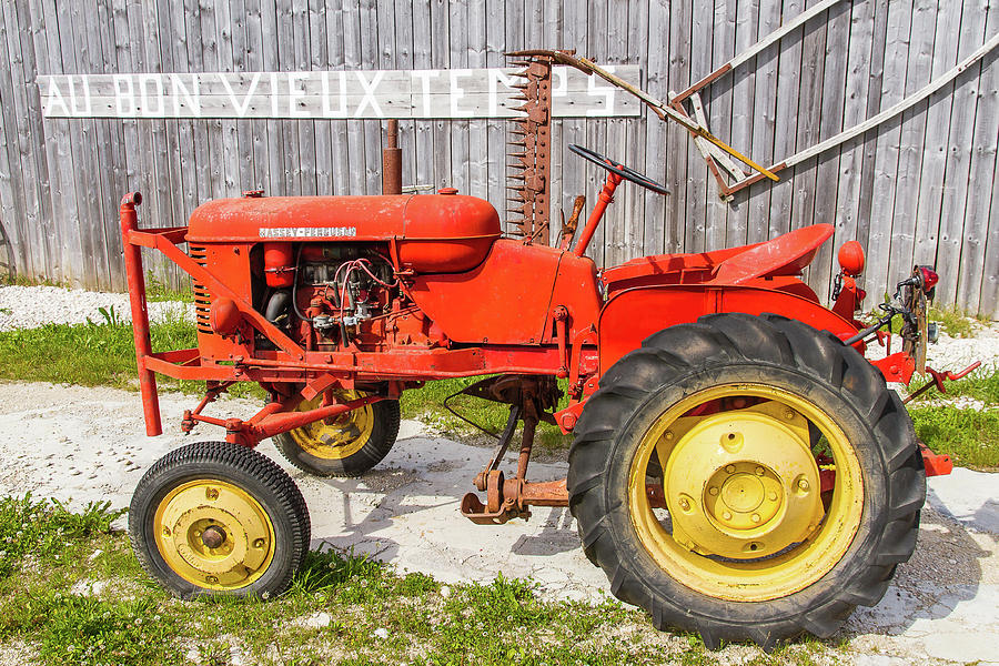 Old tractor Massey Ferguson Pony 812 Photograph by Paul MAURICE
