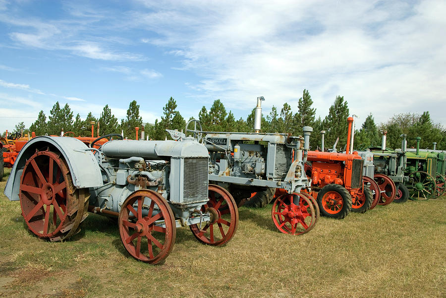 Old Tractors Montana Photograph by Carol Highsmith