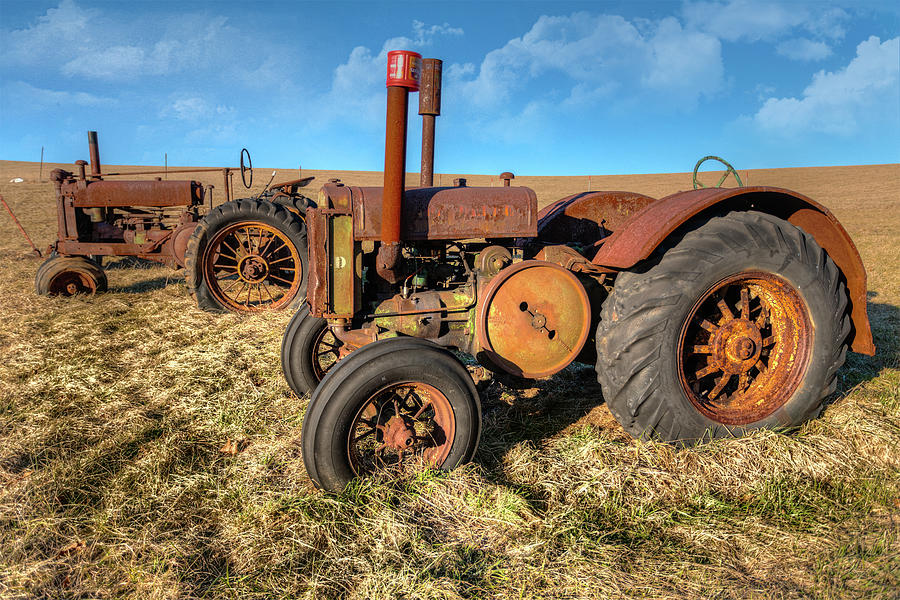 Old Tractors Ready to Work Photograph by Dan Carmichael