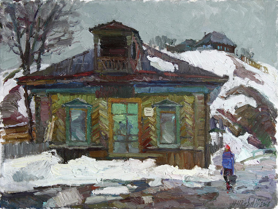 Old trading house Painting by Juliya Zhukova