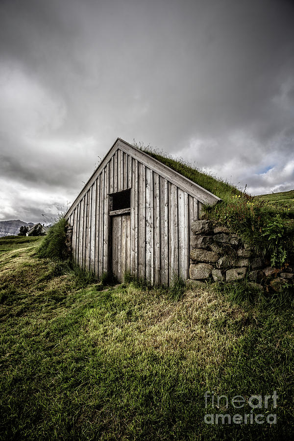 Old Traditional Sod Barn Iceland Photograph by Edward Fielding