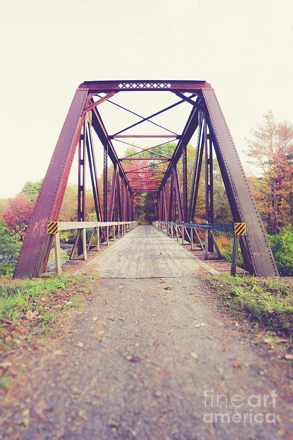 Old Train Bridge Newport New Hampshire Photograph by Edward Fielding