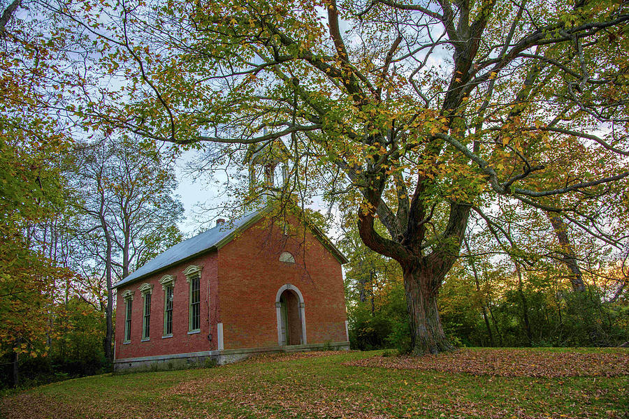 Old Tree And Old Church Photograph by Randall Branham