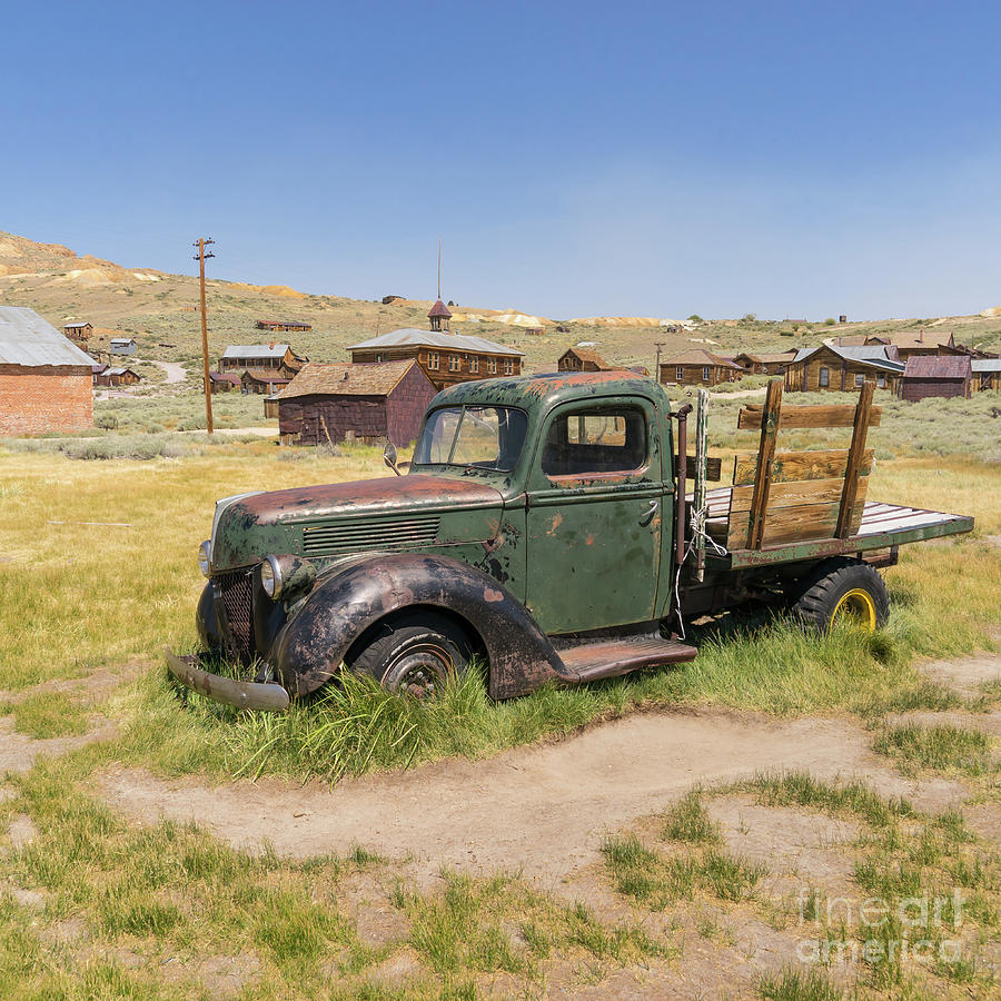 Old Truck at The Ghost Town of Bodie California dsc4380sq Photograph by Wingsdomain Art and Photography