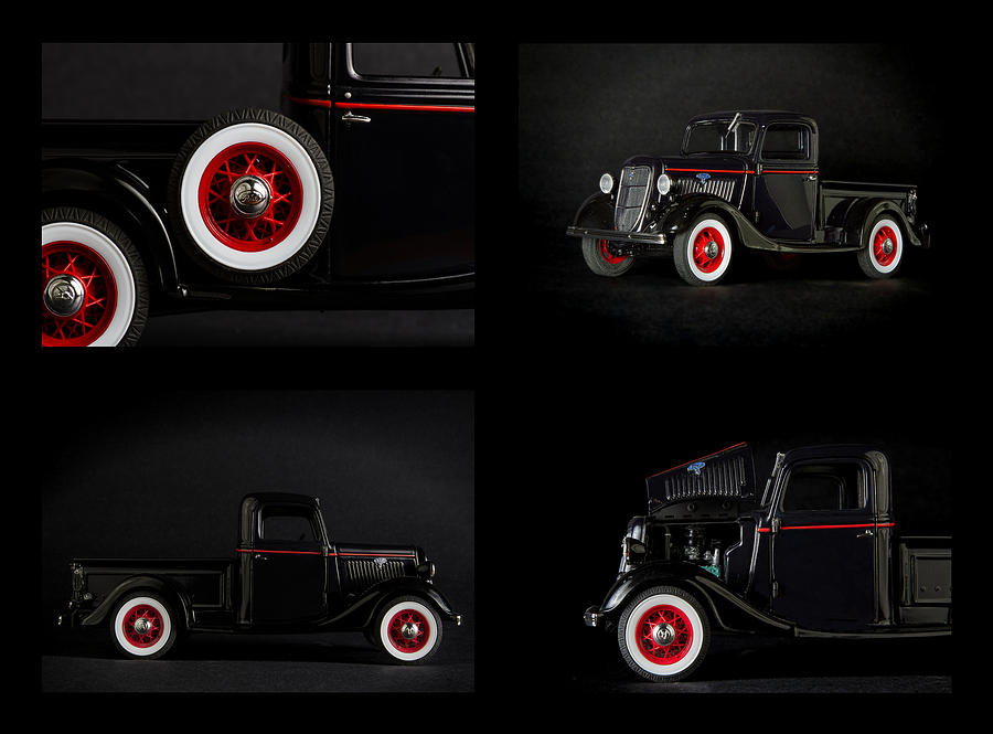 Old truck collage Photograph by Rudy Umans