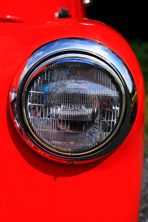 Old truck headlight Photograph by Karl Rose