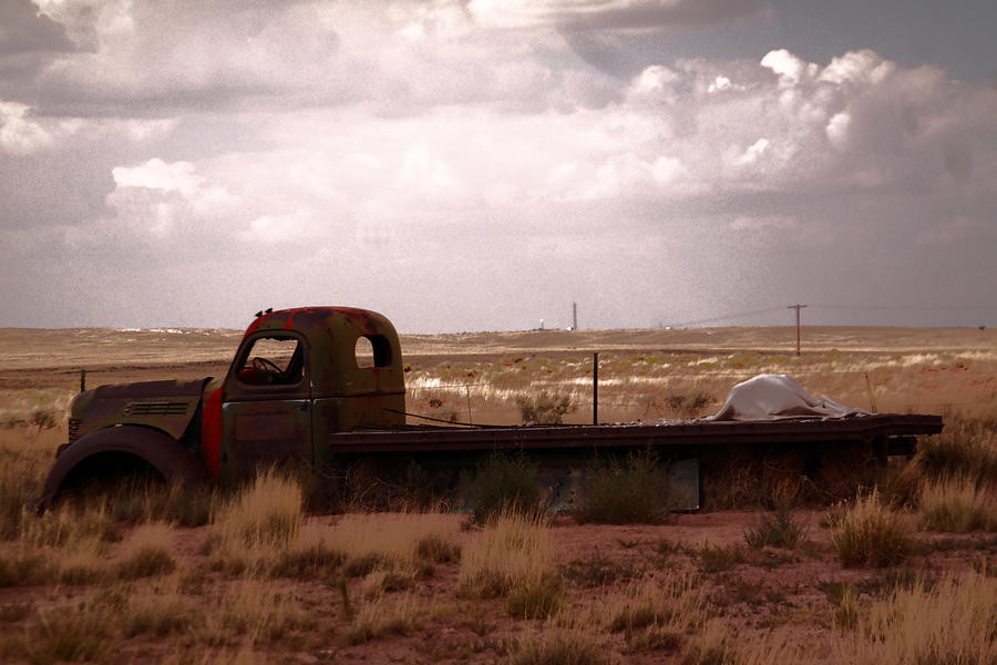 Truck Photograph - Old Truck In A Pasture by Jeff Swan