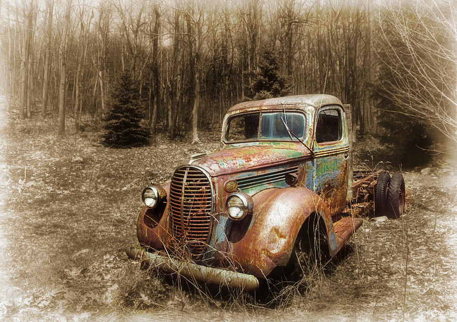 Old Truck in the Meadow Photograph by Carolyn Derstine