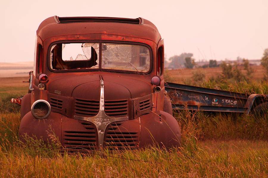 Vintage Photograph - Old truck by Jeff Swan