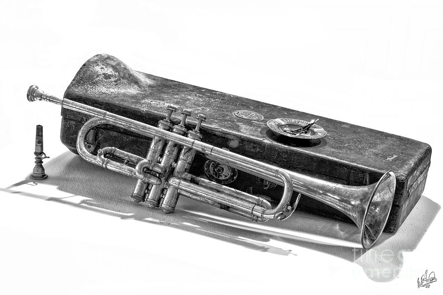 Old Trumpet Photograph by Walt Foegelle