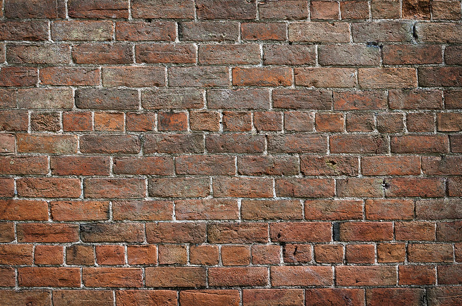 Old Tudor Brick Wall. Photograph by Linda Cooke