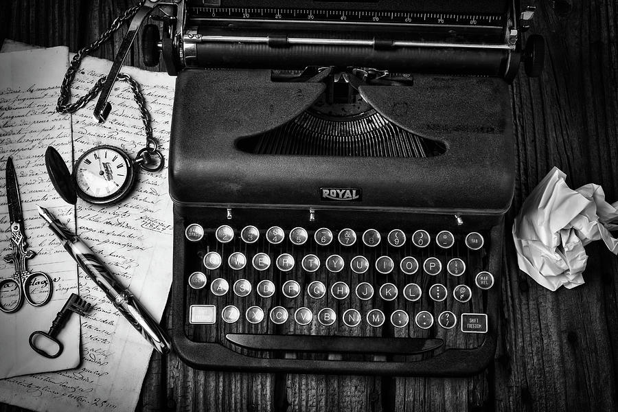 Old Typewriter With Letters Photograph by Garry Gay