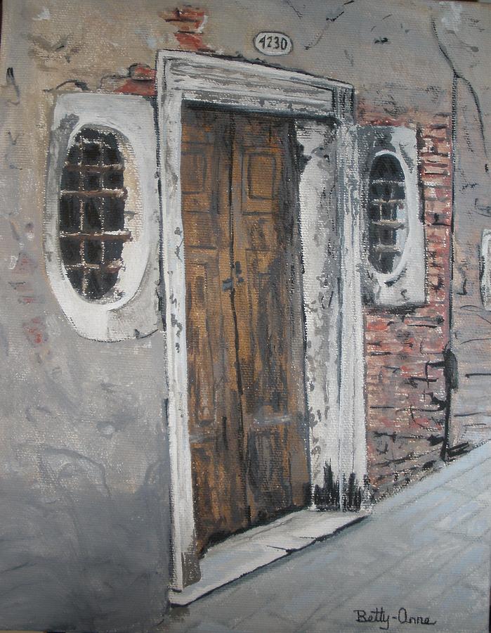 Old Venice Door Painting by Betty-Anne McDonald