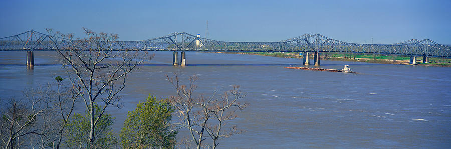 Architecture Photograph - Old Vicksburg Bridge Crossing Ms River by Panoramic Images