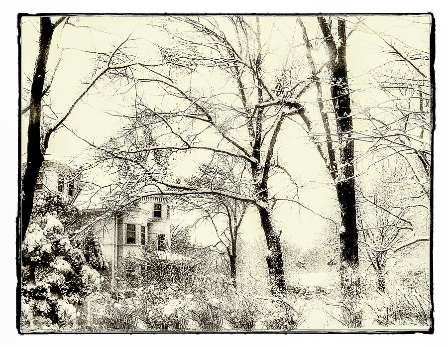 Old Victorian in Winter Photograph by Julie Palencia