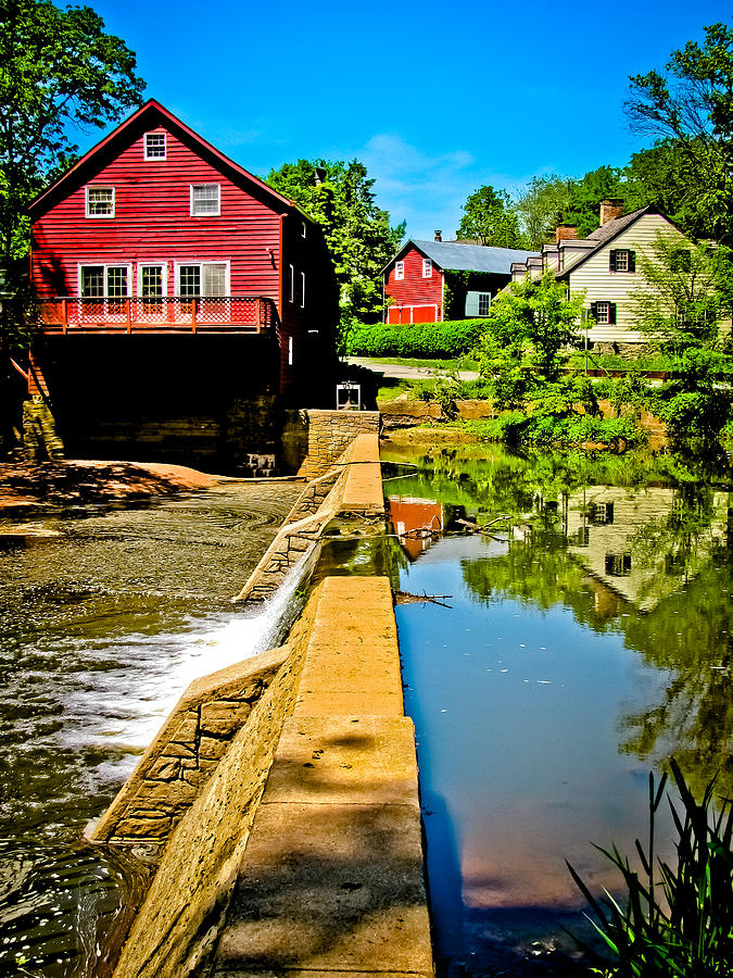 Architecture Photograph - Old Village Grist Mill by Colleen Kammerer