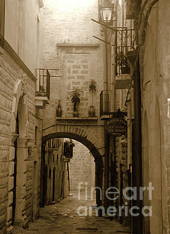Old village street by Frank Stallone Old village street by Frank Stallone
