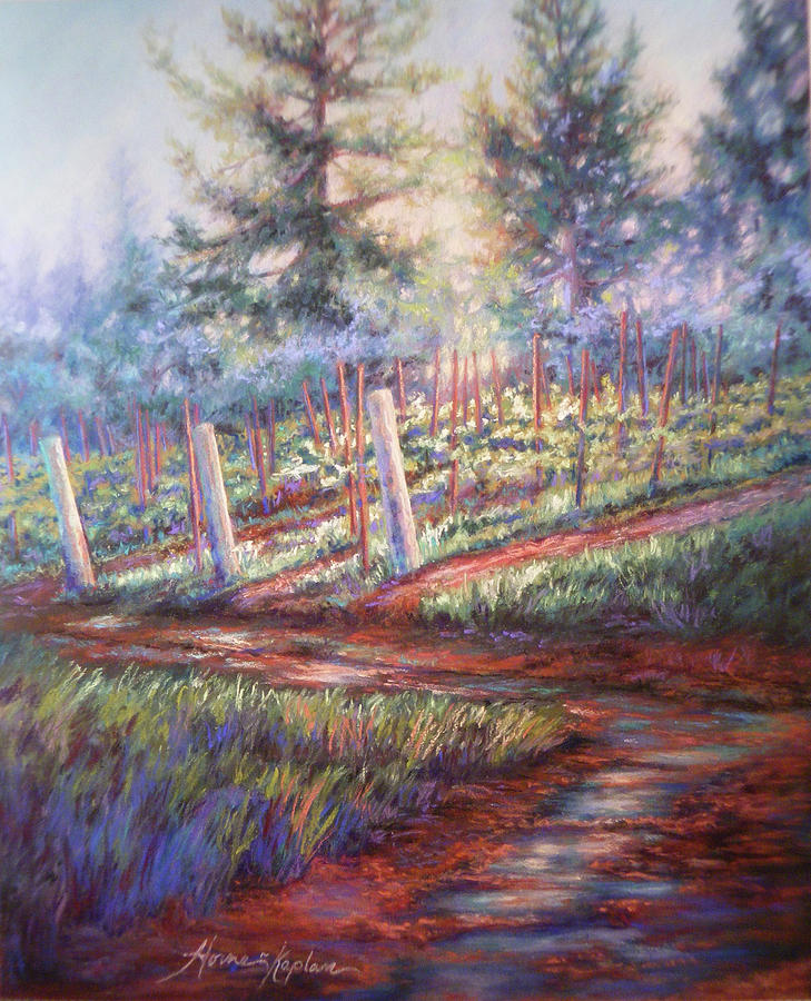 Old Vines and Fresh Rain Pastel by Denise Horne-Kaplan
