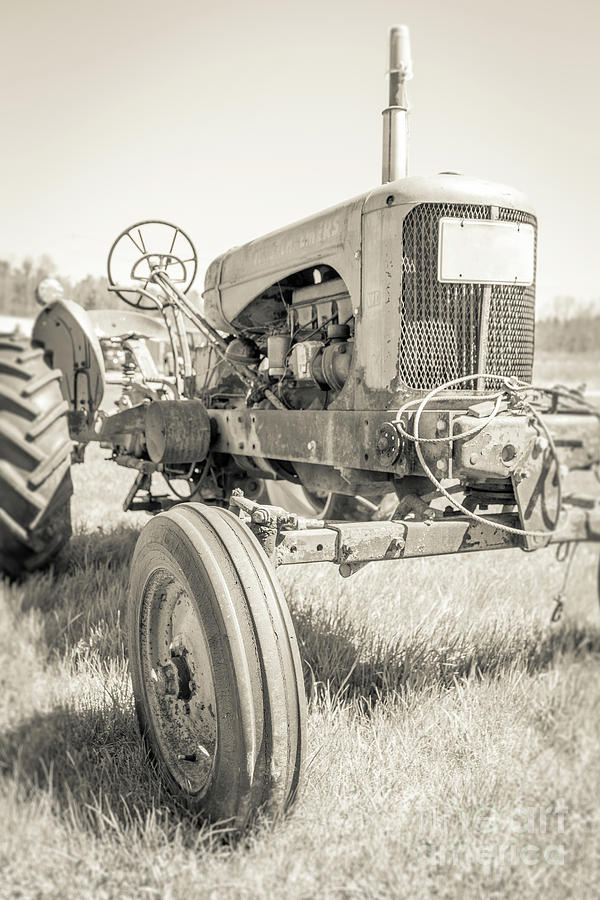 Old Vintage Farm Tractor Durham New Hampshire Photograph by Edward Fielding