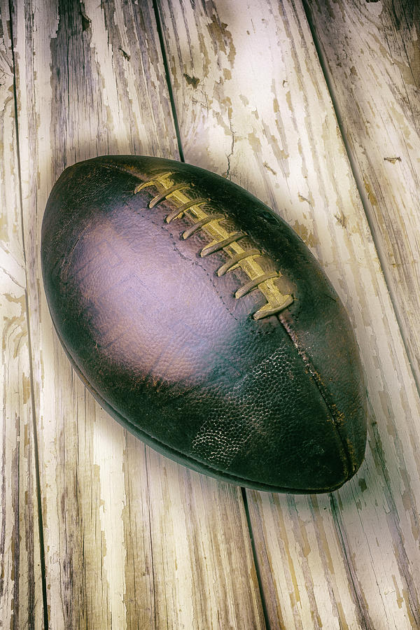 Football Photograph - Old Vintage Football  by Garry Gay