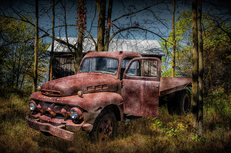 Old Vintage Ford Truck Photograph by Randall Nyhof