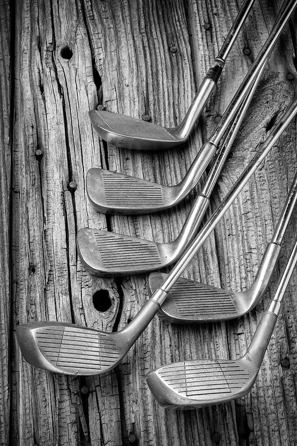 Golf Photograph - Old Vintage Golf Clubs by Garry Gay