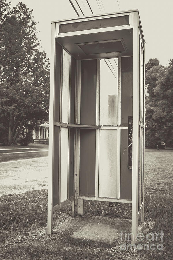 Old Vintage Phone Booth Northeast Kingdom Vermont Photograph by Edward Fielding
