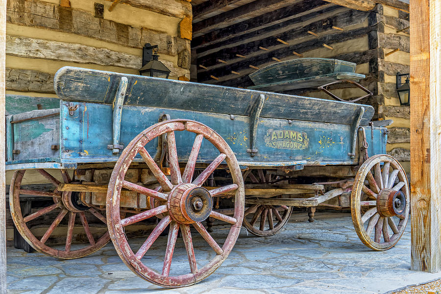 Old Wagon Hermann MO DSC2399_16 Photograph by Greg Kluempers