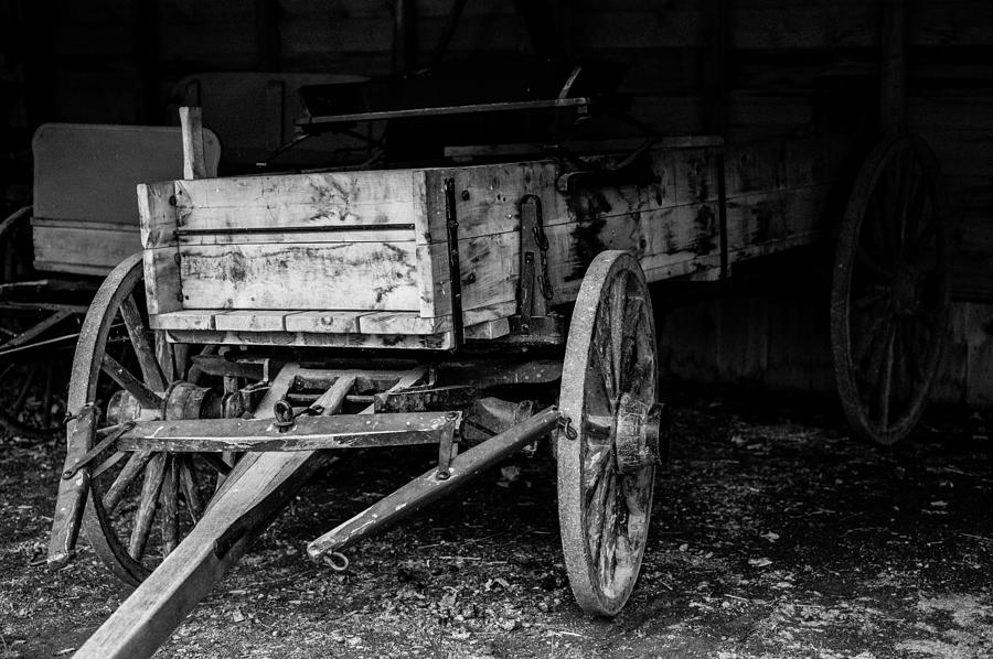 Old Wagon In Barn Photograph by M G Whittingham
