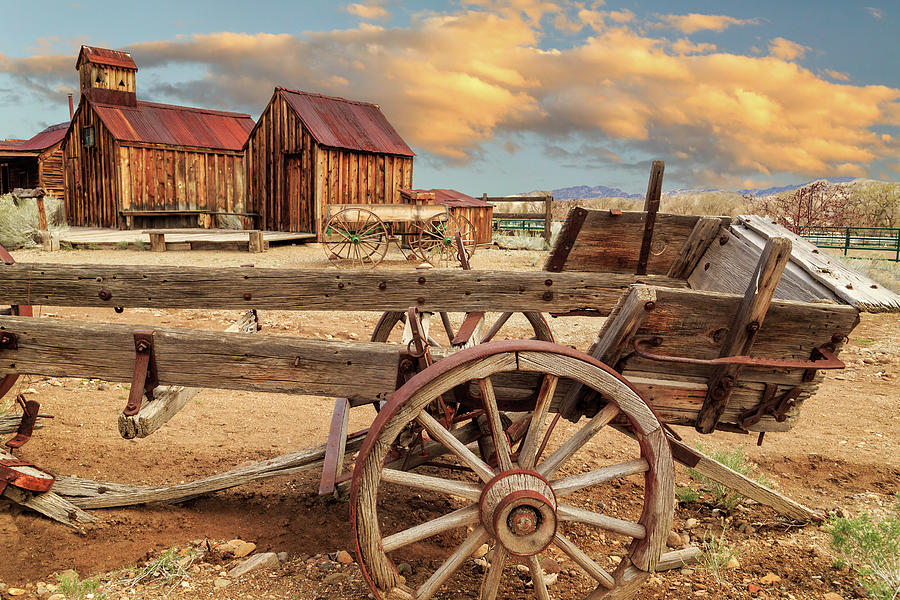Old Wagon Out West Photograph by James Eddy
