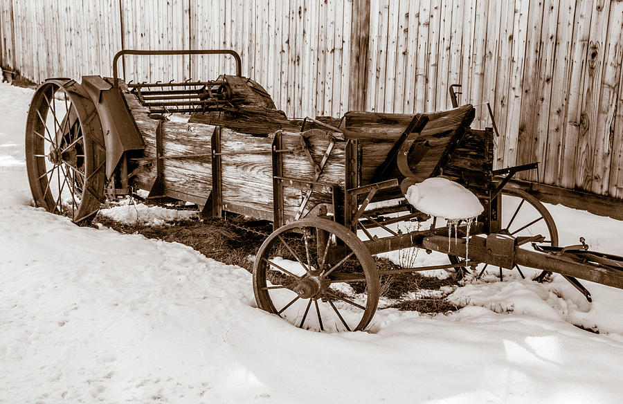 Old Wagon Photograph by Steph Gabler