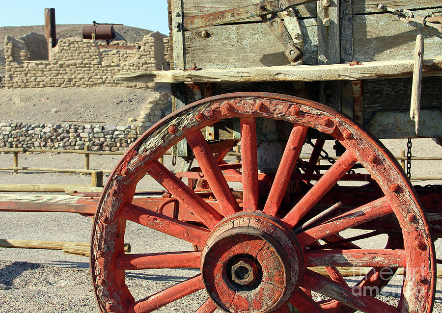 Old Wagon Wheel Death Valley 6411 Photograph by Jack Schultz
