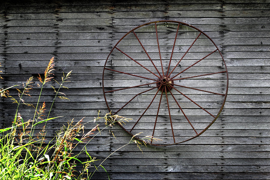 Old Wagon Wheel Photograph by Earl Carter | Fine Art America